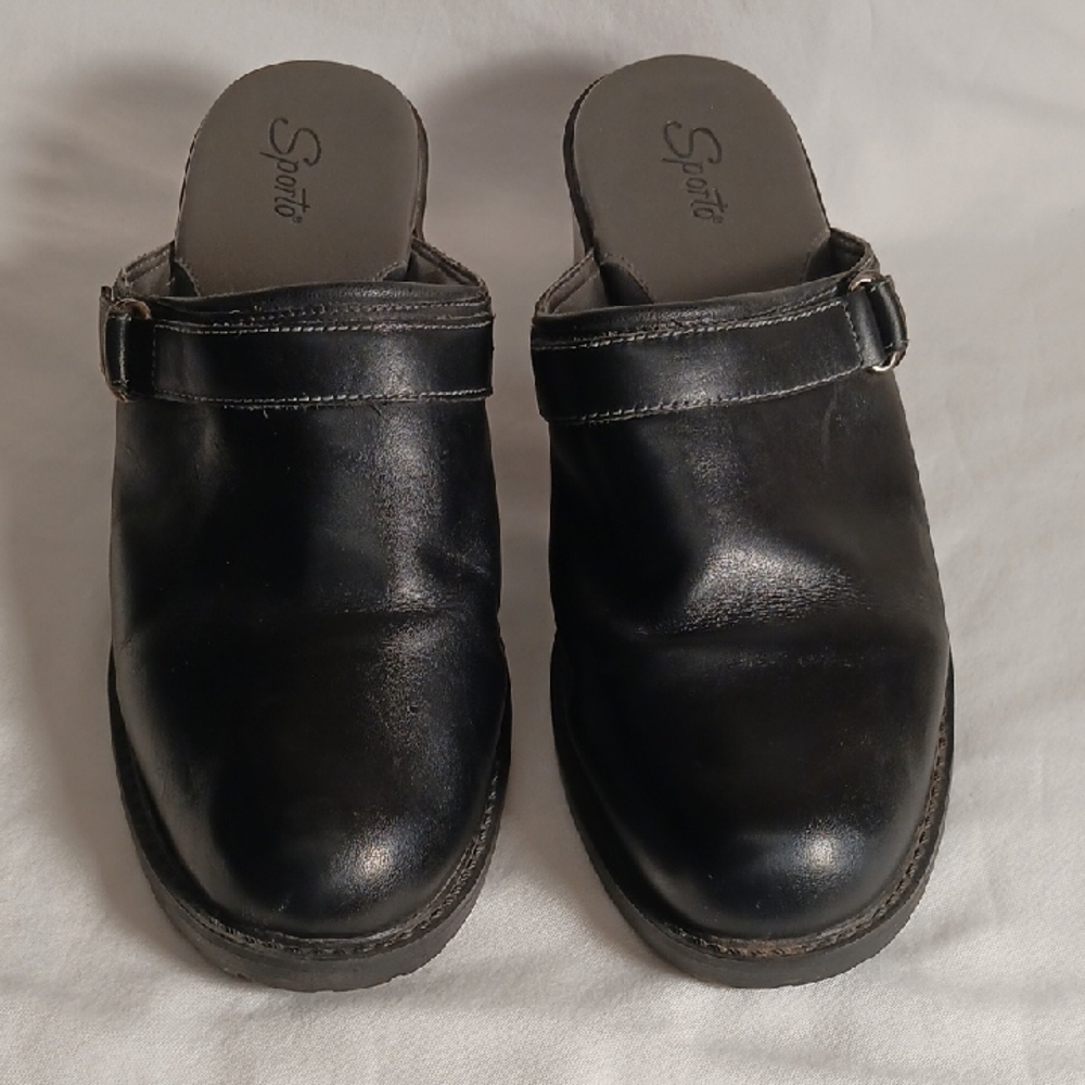 Sporto Heeled Slip-on Mules